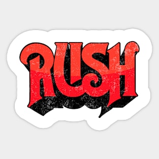 Rush Band Grunge Sticker